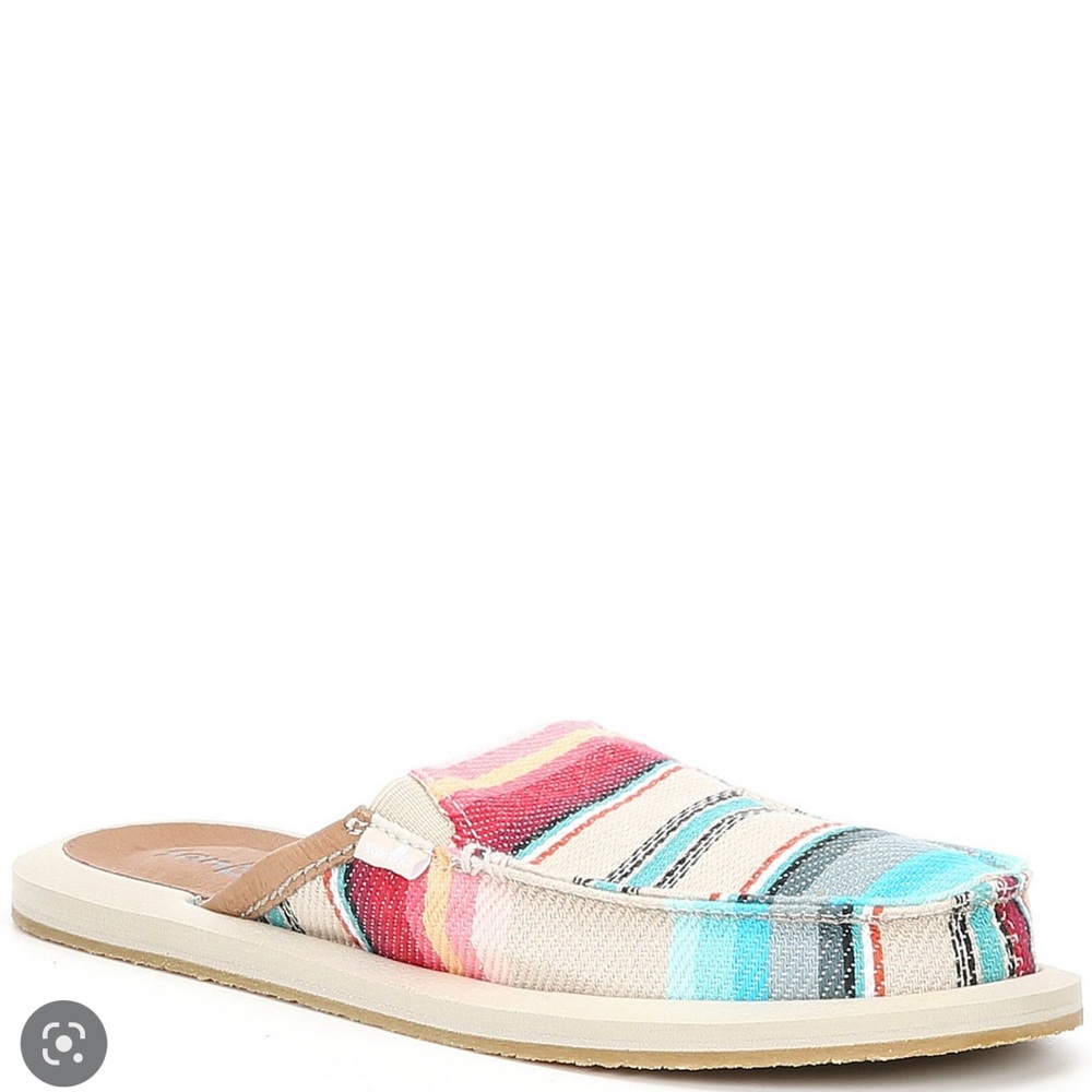 Sanuk Sidewalk Surfers You got My back Size 8 Slip Ons